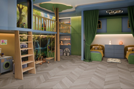 SPC ламинат DAMY FLOOR Chevron Пале-Рояль 