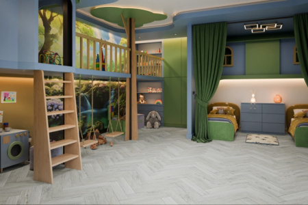 Кварцвиниловая плитка DAMY FLOOR London LVT Кардифф 