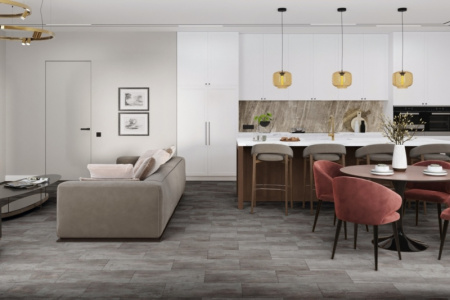 Кварцвиниловая плитка DAMY FLOOR Ascent LVT Вайсхорн 