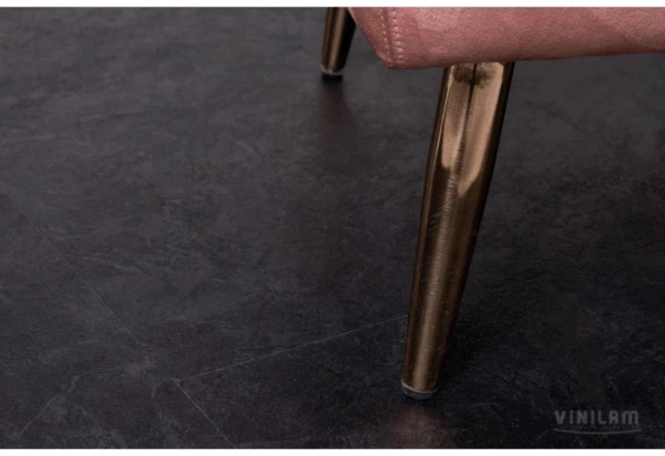 Кварцвиниловая плитка VINILAM Ceramo Stone Glue Сланцевый Черный Кварцвиниловая плитка VINILAM Ceramo Stone Glue Сланцевый Черный