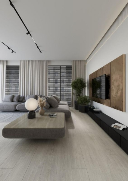 SPC ламинат Alixfloor City Line Дуб Вельветовый Серый 