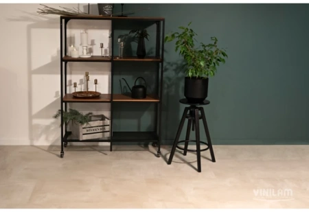 SPC ламинат VINILAM Ceramo Stone Бетон Белый 