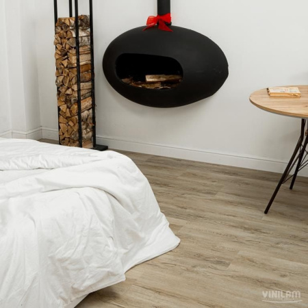 Кварцвиниловая плитка VINILAM Cork Premium Glue Дуб Валенсия 