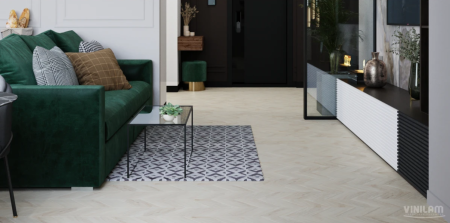 Кварцвиниловая плитка VINILAM CHEVRON Glue Бриссак 