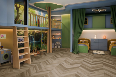 SPC ламинат DAMY FLOOR Chevron Сен-Жермен 