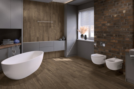 Кварцвиниловая плитка DAMY FLOOR Family LVT Орех Американский 