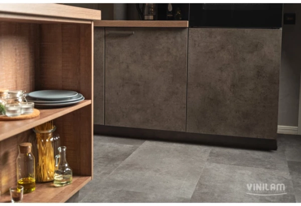 SPC ламинат VINILAM Ceramo Stone Цемент Стальной  SPC ламинат VINILAM Ceramo Stone Цемент Стальной