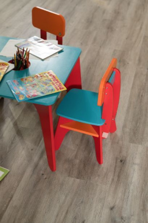 Кварцвиниловая плитка VINILAM Ceramo XXL Glue Дуб Давос 