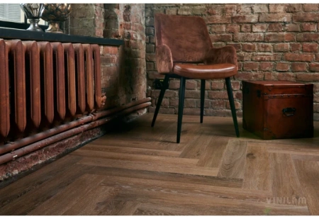 Кварцвиниловая плитка VINILAM Parquet Herringbone Glue Паркет Венецианский 