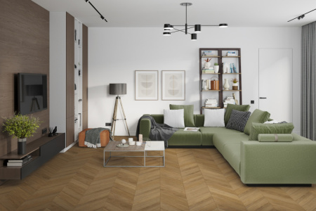 Кварцвиниловая плитка DAMY FLOOR Chevron LVT Монсоро 