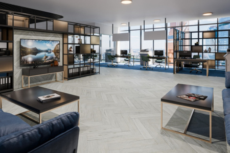 Кварцвиниловая плитка DAMY FLOOR London LVT Кардифф 