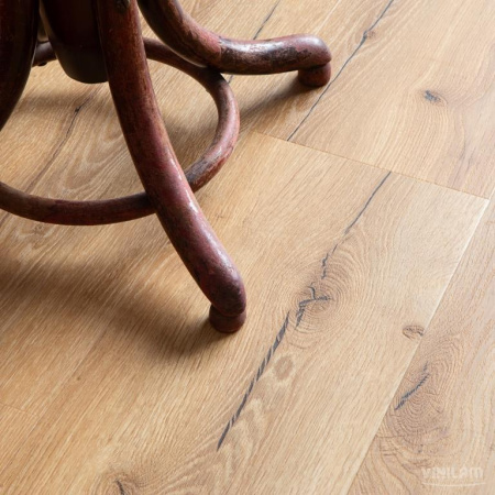 Кварцвиниловая плитка VINILAM Cork Premium Glue Дуб Мадрид 