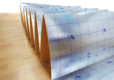 Подложка-гармошка под ламинат с пароизоляцией 