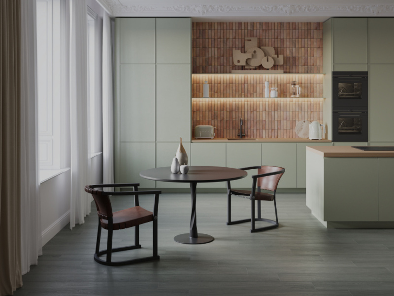 Ламинат EverSense Classic 8/34 Aqua+ Дуб Виктория светло-серый 