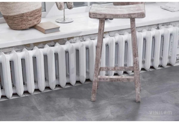 Кварцвиниловая плитка VINILAM Ceramo Stone Glue Серый Бетон Кварцвиниловая плитка VINILAM Ceramo Stone Glue Серый Бетон