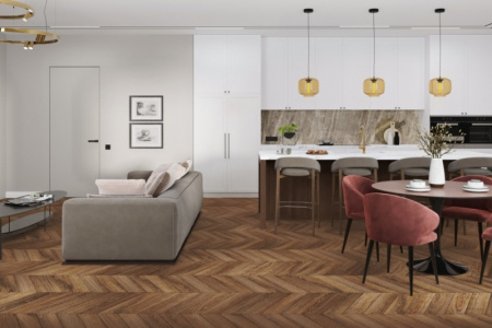 SPC ламинат DAMY FLOOR Chevron Шайо 