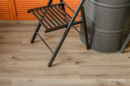 Кварц-виниловый ламинат VINILAM Click Дуб Дамп 