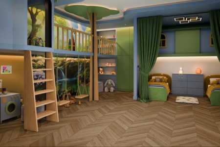 SPC ламинат DAMY FLOOR Chevron Лувр 