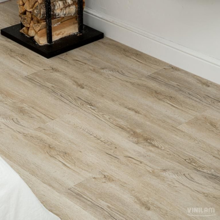 Кварцвиниловая плитка VINILAM Cork Premium Glue Дуб Валенсия 