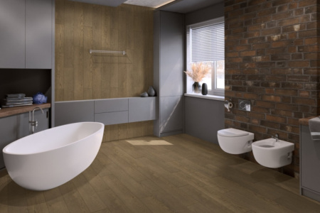 Кварцвиниловая плитка DAMY FLOOR Family LVT Дуб Мокко 