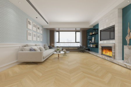 Кварцвиниловая плитка DAMY FLOOR Chevron LVT Тюильри 