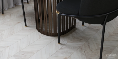 Кварцвиниловая плитка VINILAM CHEVRON Glue Бриссак 