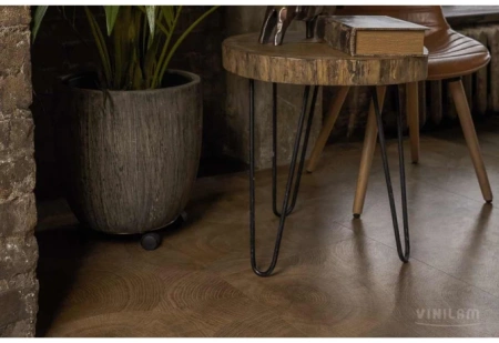 Кварцвиниловая плитка VINILAM Ceramo Stone Glue Дуб Натуральный 