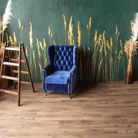 Кварцвиниловая плитка VINILAM Cork Premium Glue Дуб Кордова 