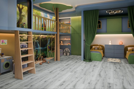 SPC ламинат DAMY FLOOR Family Дуб Альпийский 