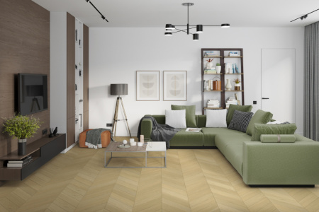 Кварцвиниловая плитка DAMY FLOOR Chevron LVT Тюильри 