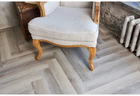 Кварцвиниловая плитка VINILAM Parquet Herringbone Glue Паркет Эрмитаж 