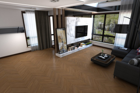 Кварцвиниловая плитка DAMY FLOOR Chevron LVT Блуа 