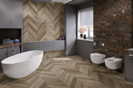Кварцвиниловая плитка DAMY FLOOR Chevron LVT Сен-Жермен 